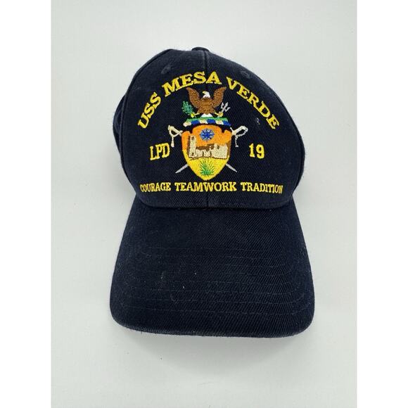 US Navy USS Mesa Verde LPD-19 Command Issued Cap Adjustable Hat United States - Picture 1 of 9